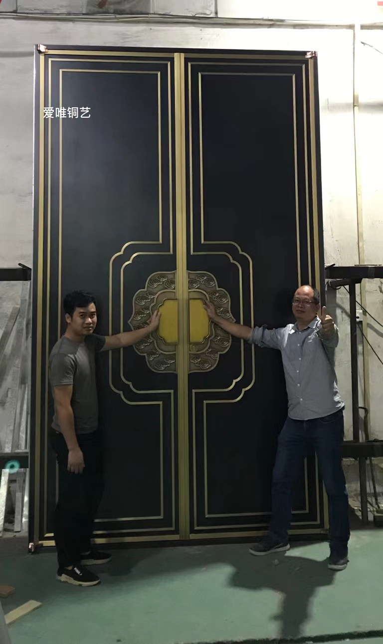 新中式風格銅門 (5)