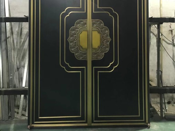 廣東銅門廠家愛唯銅藝——新中式風格銅門定制產品