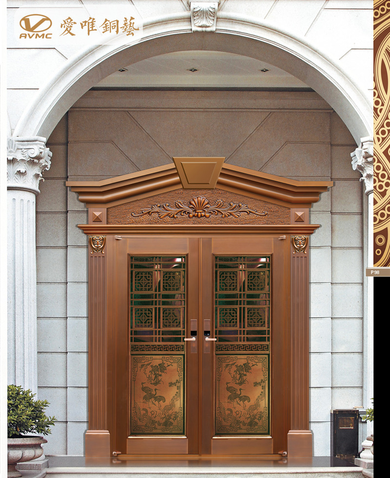 愛唯銅門、別墅入戶門