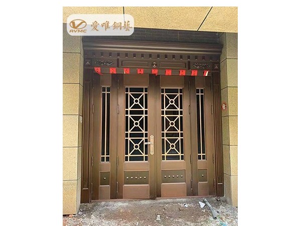 江西贛州愛唯銅藝銅門工程案例