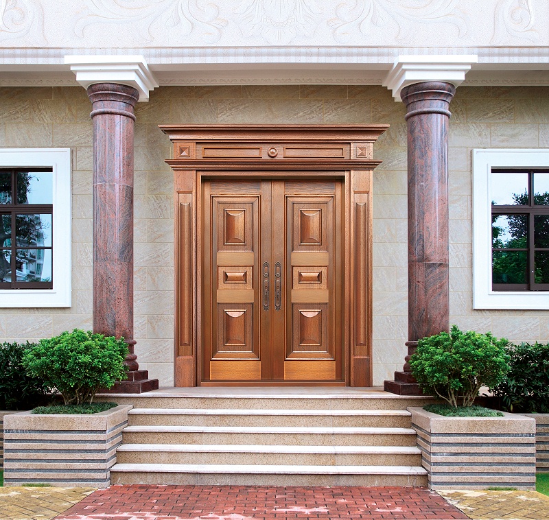 愛唯銅門對開門