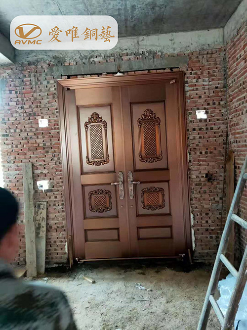 高端別墅入戶(hù)銅門(mén)